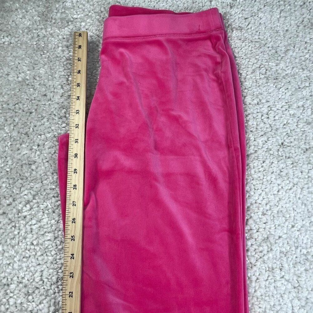 Juicy Couture Pink Velour Rhinestone Classic Pants - Picture 7 of 8